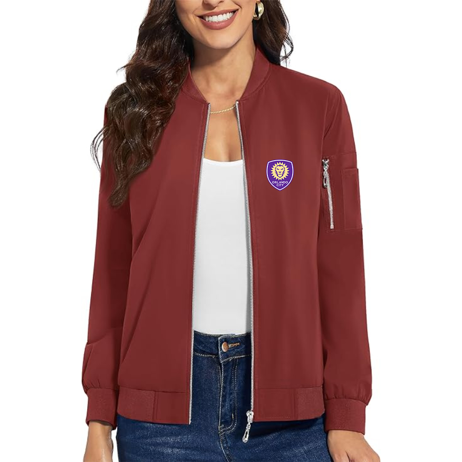 Women's Orlando City Soccer  Premium Bomber Jacket Outerwear
